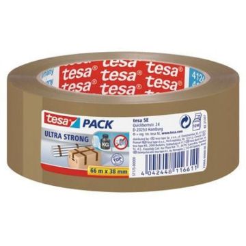 tesapack Ultra Strong 66m 38mm bruin PVC QualitÃ¤t 4124