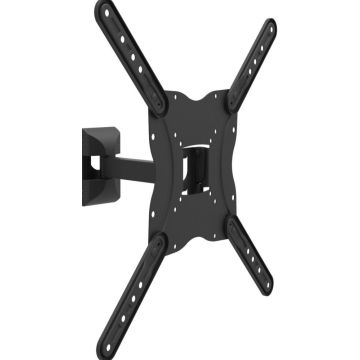 Equip wall mount TV 13""-55"", zwart, zwartenkbar, neigbar