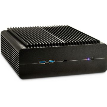Inter-Tech Behuizing Mini ITX IP-60 black 2xUSB 3.0 77x210x240mm