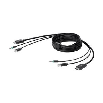 Belkin Secure KVM Combo Cable - Kabel voor toetsenbord  muis  video  audio