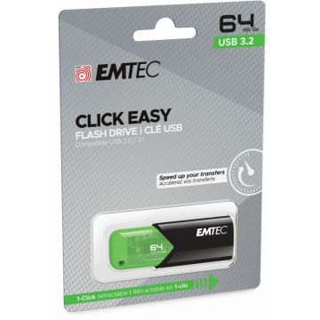 EMTEC USB-Stick 64 GB B110 USB 3.2 Click Easy Green