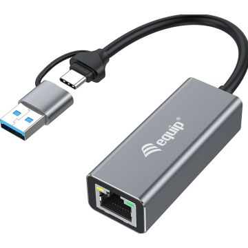 Equip 133495 USB-C naar 2,5 Gigabit Ethernet Adapter - Netwerkadapter