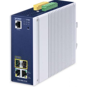Planet Industrial 2-Port Managed TSN Switch TSN-900-2T2S