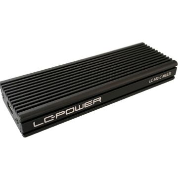 HDD ACC LC-Power SSD USB-C M.2 USB 3.2 Gen2 Typ-C, SATA, NVMe, black