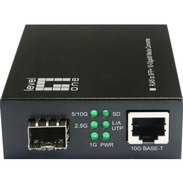 LevelOne Converter GVT-2051 10GBit>RJ45 to SFP+ zwart