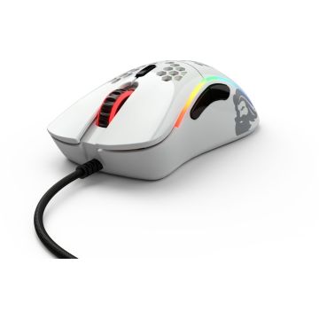 Glorious PC Gaming Race Model D- (Small) Glanswit - Muis – Voor Gaming – Optisch – 6 Knoppen -16000 dpi