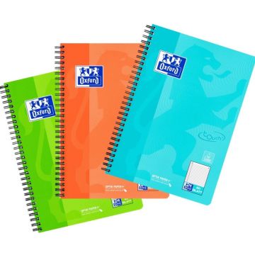 Oxford collegeblok B5 L27 gesorteerd