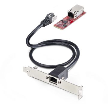 StarTech.com 1-Port 2.5GbE M.2 Network Card, Multi-Gigabit Speeds (2.5G1G100M10M) - NBASE-T (802.3bz), PCIe Ethernet M.2 2280, BM Key