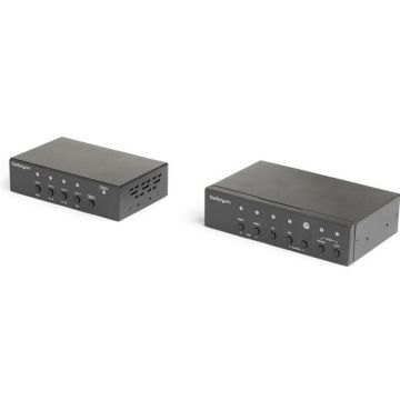 StarTech.com Multi-input HDBaseT extender set met ingebouwde switch en video scaler - DisplayPort HDMI en VGA Over CAT6 of CAT5