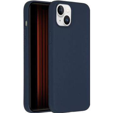 Accezz Liquid Silicone Backcover met MagSafe iPhone 15 Plus - Donkerblauw