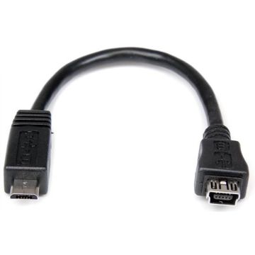 StarTech.com 15cm Micro USB naar Mini USB Verloopkabel MF - USB-adapter