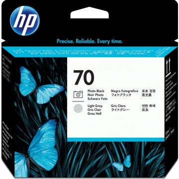 HP 70 - Lichtgrijs, fotozwart