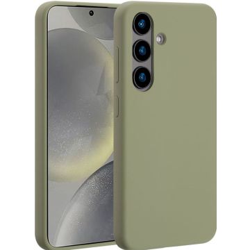 Accezz Liquid Silicone Backcover met MagSafe Samsung Galaxy S24 - Cooper Green