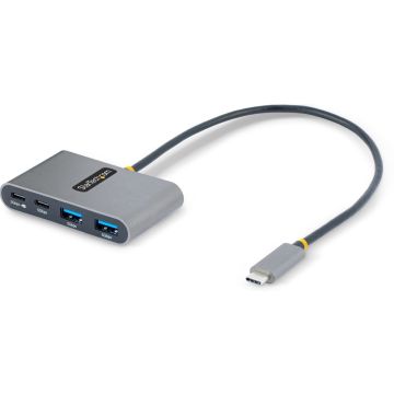 StarTech.com 4-Port USB-C Hub with 100W Power Delivery Pass-Through Charging, 2x USB-A + 2x USB-C, 5Gbps, USBC Hub w 1ft (30cm) Long Cable, Portable Laptop USB Type-C to USB-AC Hub - USB 3.0 Expansion Hub (5G2A2CPDB-USB-C-HUB)
