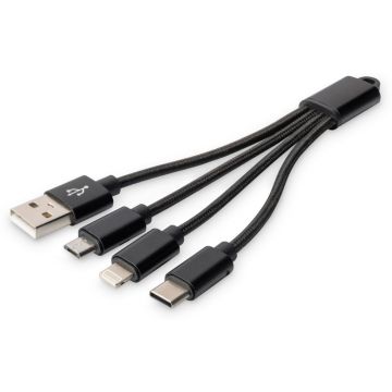 DIGITUS 3-in-1 Charger Cable - Lightning-kabel
