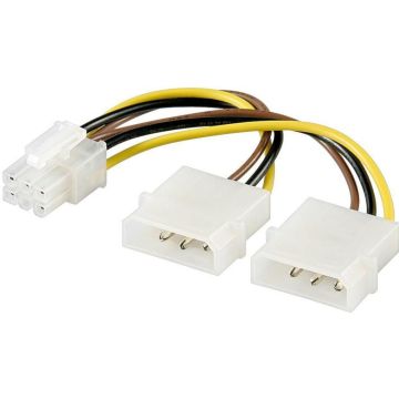 MicroConnect 4 pin to 6 pin PCI Express