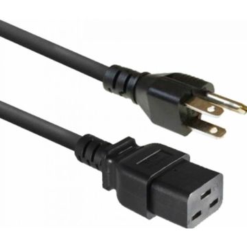 POWERCORD USA-C19 BK 1.80M. 1 stk