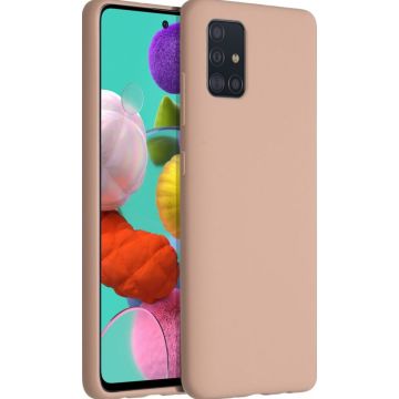 Accezz Liquid Silicone Backcover Samsung Galaxy A51 - Roze