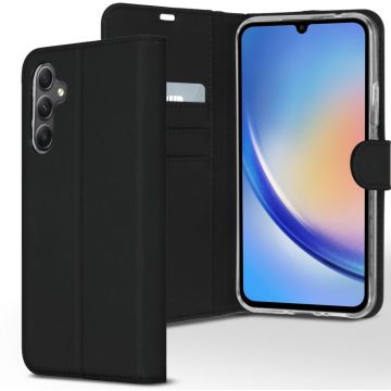 Accezz Wallet Softcase Bookcase Samsung Galaxy A34 (5G) - Zwart