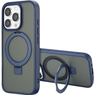 Accezz Ring Stand Backcover met MagSafe iPhone 16 Pro Max - Blue