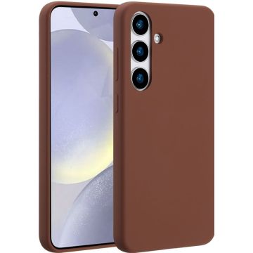 Accezz Liquid Silicone Backcover met MagSafe Samsung Galaxy S24 Plus - New Tea Brown