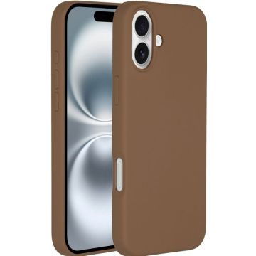 Accezz Liquid Silicone Backcover met MagSafe iPhone 16 - Light Brown