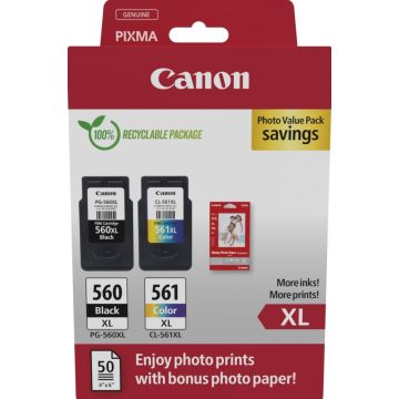 Canon PG-560XLCL-561XL Photo Value Pack - Glanzend