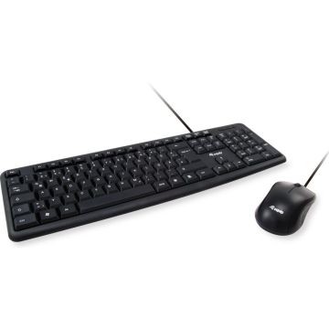 Equip Kabelgebundene combi Keyboard+Mouse, zwart, PT