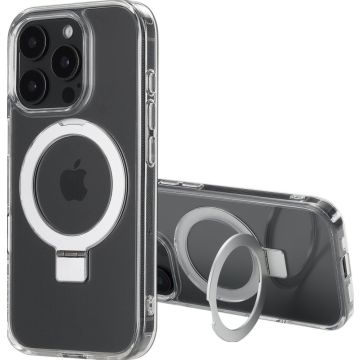Accezz Ring Stand Backcover met MagSafe iPhone 16 Pro Max - Transparant