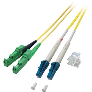 EFB Duplex Jumper LC-E2000, OS2, LSZH, gelb, 3mm, 10m