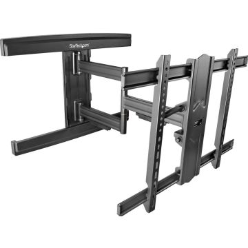 StarTech.com TV Wall Mount for up to 80 inch (110lb) VESA Mount Displays, Low Profile Full Motion Universal TV Wall Mount Bracket, Heavy Duty Adjustable TiltSwivel Articulating Arm - Cable Management