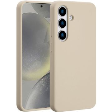 Accezz Liquid Silicone Backcover met MagSafe Samsung Galaxy S25 - Stone