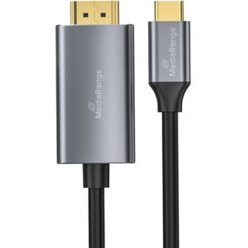 MediaRange USB-C 3.2 Gen. auf HDMI Video-Adapterkabel 1,8m