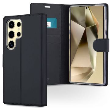 Accezz Wallet Softcase Bookcase Samsung Galaxy S25 Ultra - Zwart