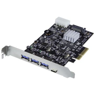 StarTech.com 4 poorts USB 3.1 PCIe kaart met 2 onafhankelijke kanalen (10Gbps) - 3x USB-A en 1x USB-C