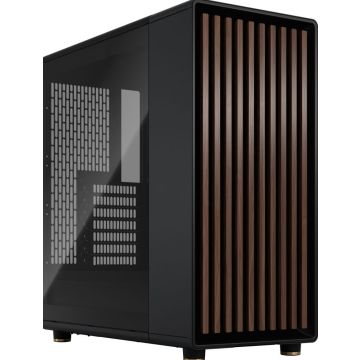 Fractal Design North TG Clear Charcoal Black - Behuizing- Midi-Tower
