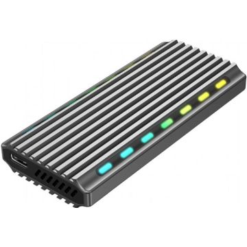 gembird USB 3.1-Behuizing voor M.2 NVMe-loopwerk, Aluminium
