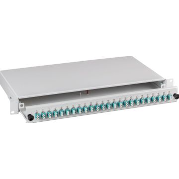 EFB Spleißbox LC 50/125Á OM3 ausziehbar, 48Pigtails abgesetz