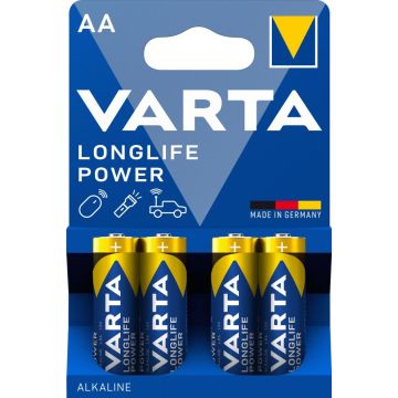 Varta Longlife Power 4xAA - Wegwerpbatterijen (1 doos)