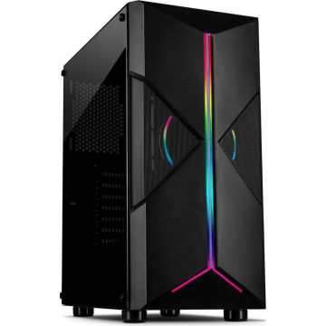 Inter-Tech Gaming-Behuizing IT-3306 Cavy.1X120mm ARGB-koeler,s retail