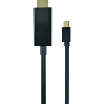 Gembird Mini DisplayPort to HDMI 4K Kabel Zwart - Mini DisplayPort naar HDMI kabel