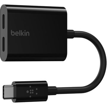 Belkin Connect Audio + Charge - USB-C naar USB-C-koptelefoon-laadadapter