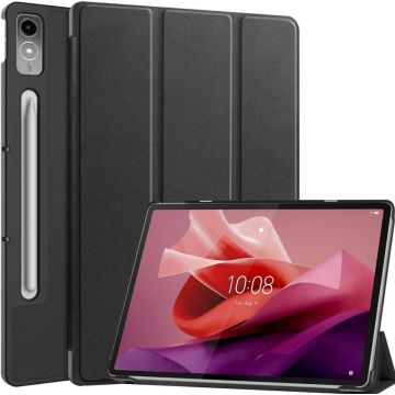 Accezz Trifold Bookcase Lenovo Tab P12 - Zwart