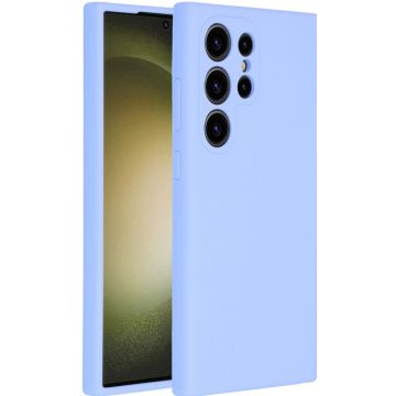 Accezz Liquid Silicone Backcover Samsung Galaxy S24 Ultra - Paars