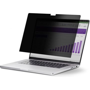 StarTech.com 13-inch MacBook Air M2M3 Laptop Privacy Screen, Removable and Reversible Anti-Glare Privacy Filter, Magnetic Laptop Screen Protector with +- 30 Deg. Viewing Angle - 51% Blue Light Reduction (13MAM-PRIVACY-SCREEN)