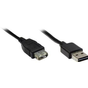 Good Connections USB2.0 verleng A-St.-A-Bu. zwart. 2m