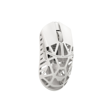 WLMouse Beast X Mini Pro Side Slits Milky White - Muis