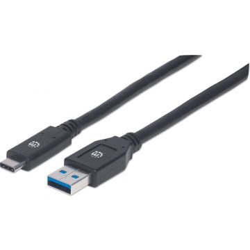 Manhattan USB 3.1 Gen1 Type C-Kabel C-stekker/A-stekker 3m
