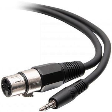 C2G 18in 3.5mm TRS 3 Position Balanced to XLR Cable - MF