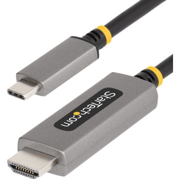 StarTech.com 10ft (3m) USB-C to HDMI Adapter Cable, 8K 60Hz, 4K 144Hz, HDR10, USB Type-C to HDMI 2.1 Video Converter Cable, USB-C DP Alt ModeUSB4Thunderbolt 34 Compatible - USB-C Laptop to HDMI Monitor (136B-USBC-HDMI213M)